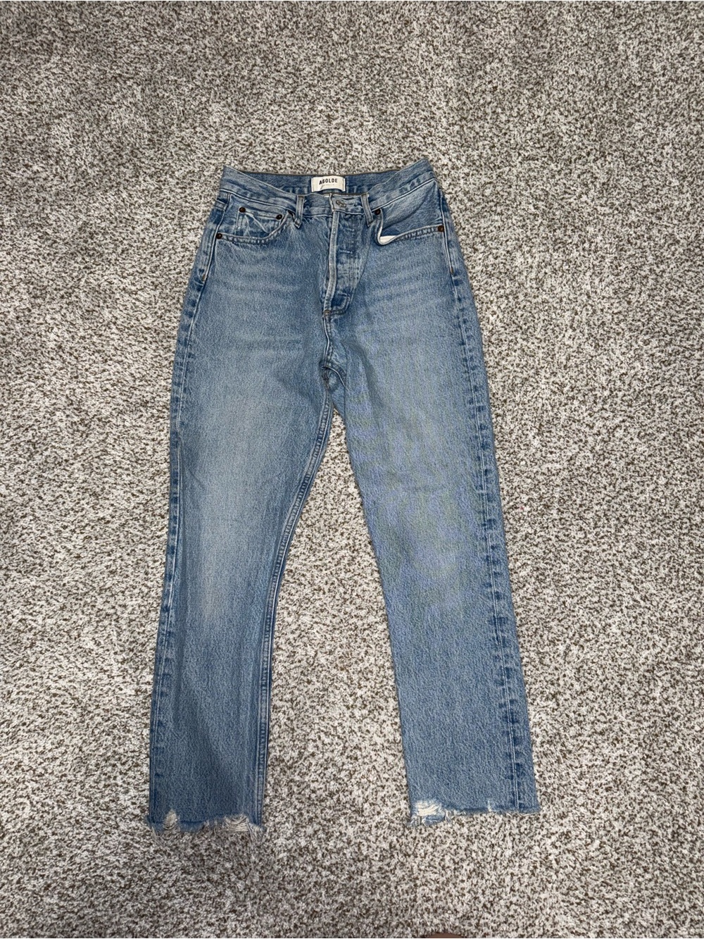 Agolde Riley High-Rise Straight Leg Women’s Jeans
